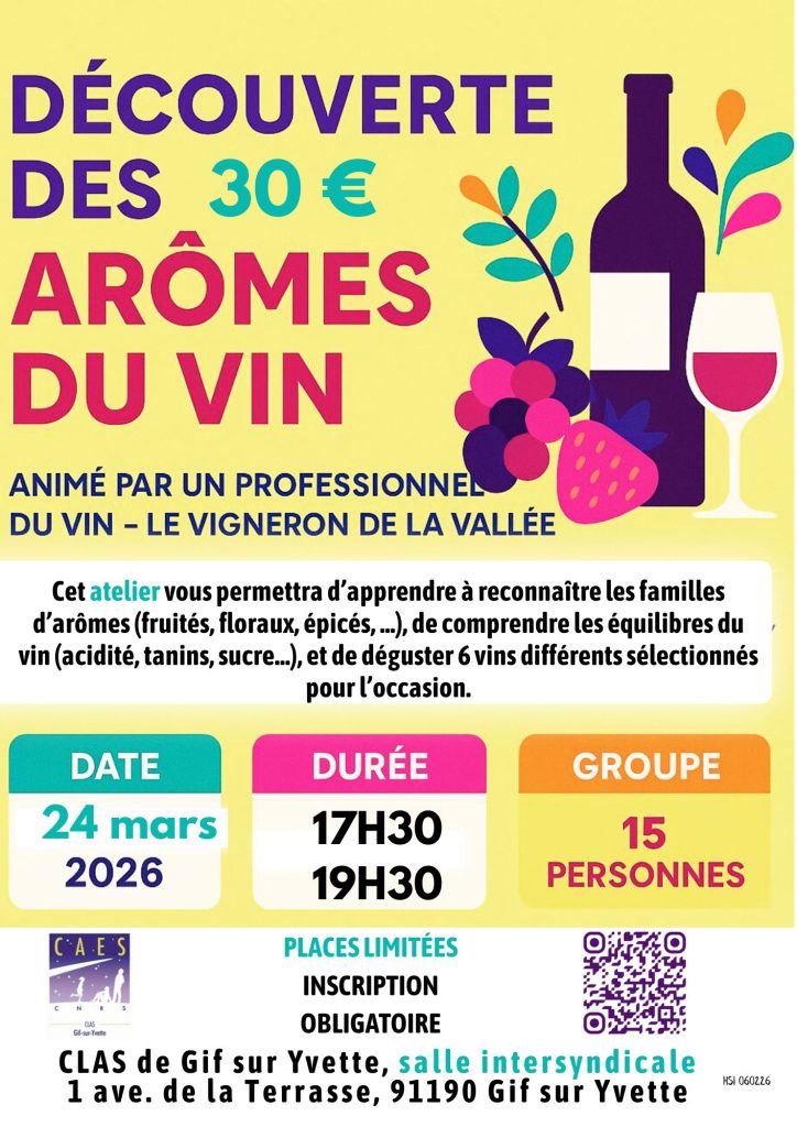 Atelier d'oenologie MARS 2026